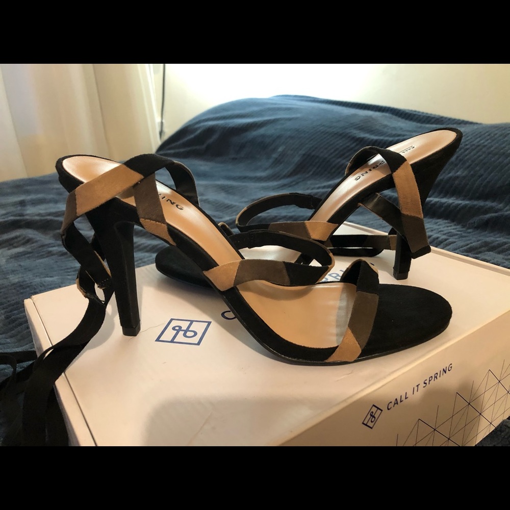 NEW Call It Spring Lace-Up Heels